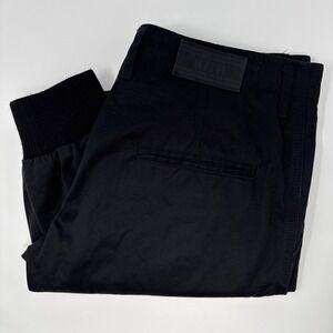 KITH Twill Jogger Pants Mens 30 Classics Mercer Release Black w/Knitted Cuff USA